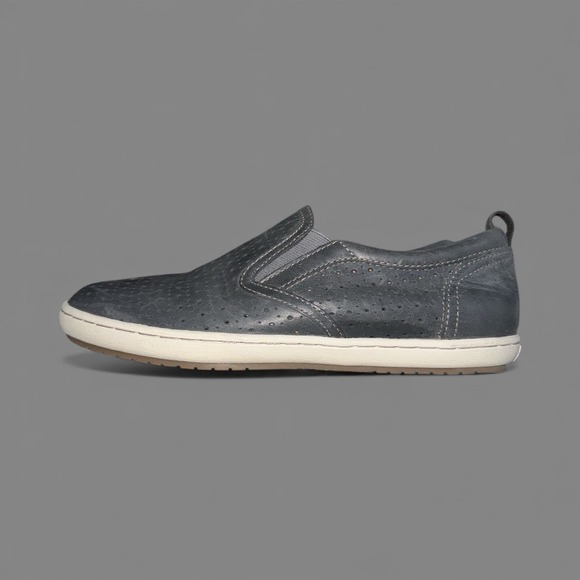 Taos Court women's casual slip-on shoes Loafer Hybrid Leather Sz 8 Steel Grey - Picture 3 of 13